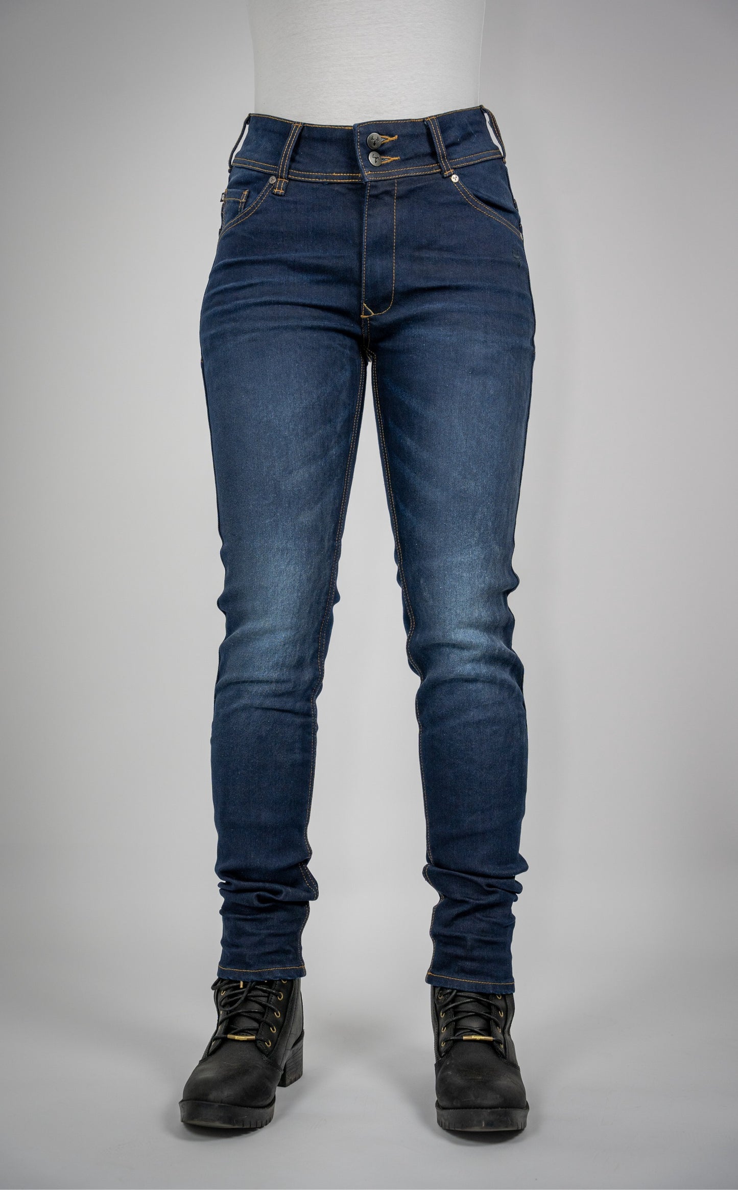 BULL-IT LADIES HARRIER SLIM JEANS REGULAR LEG - INDIGO BLUE