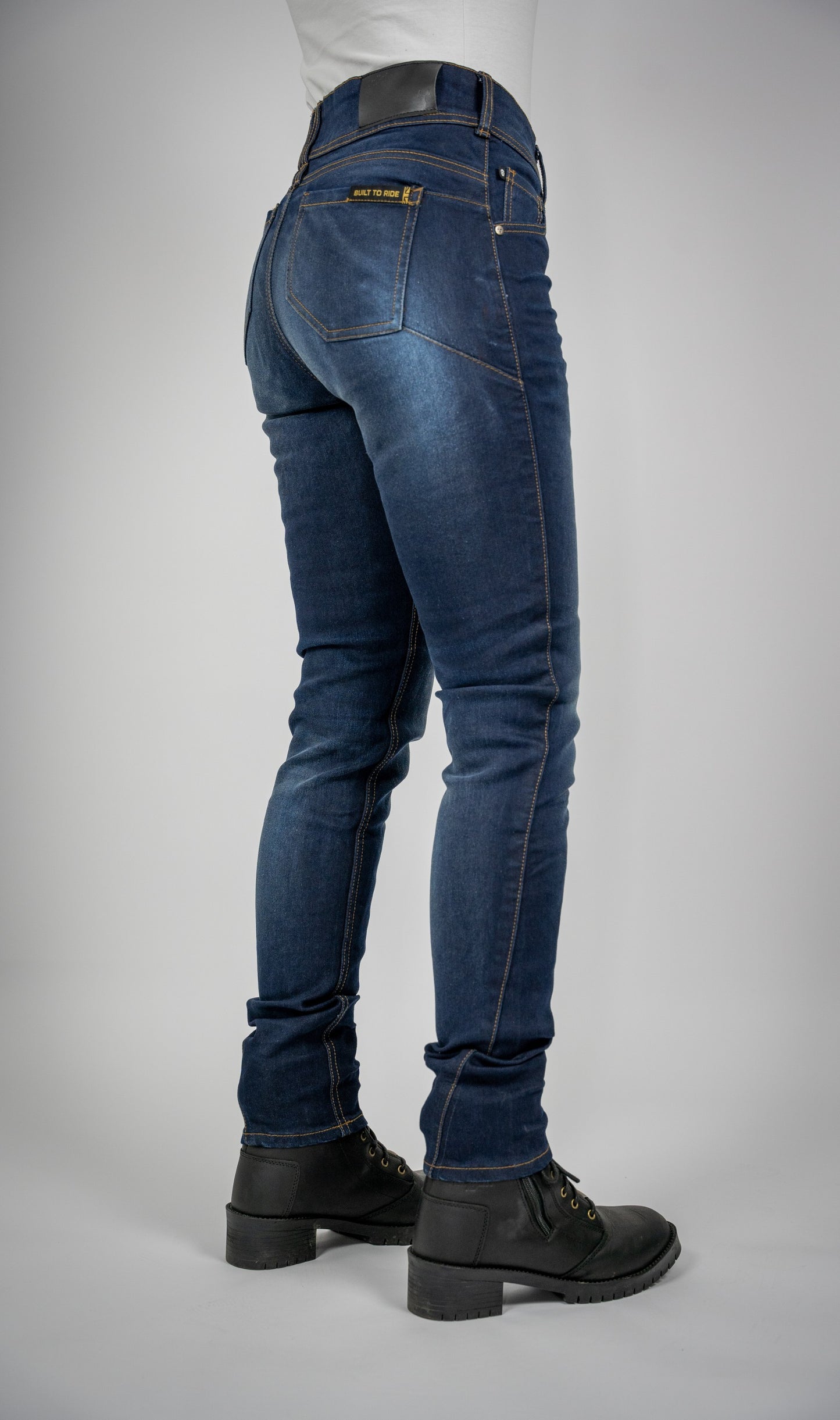 BULL-IT LADIES HARRIER SLIM JEANS REGULAR LEG - INDIGO BLUE