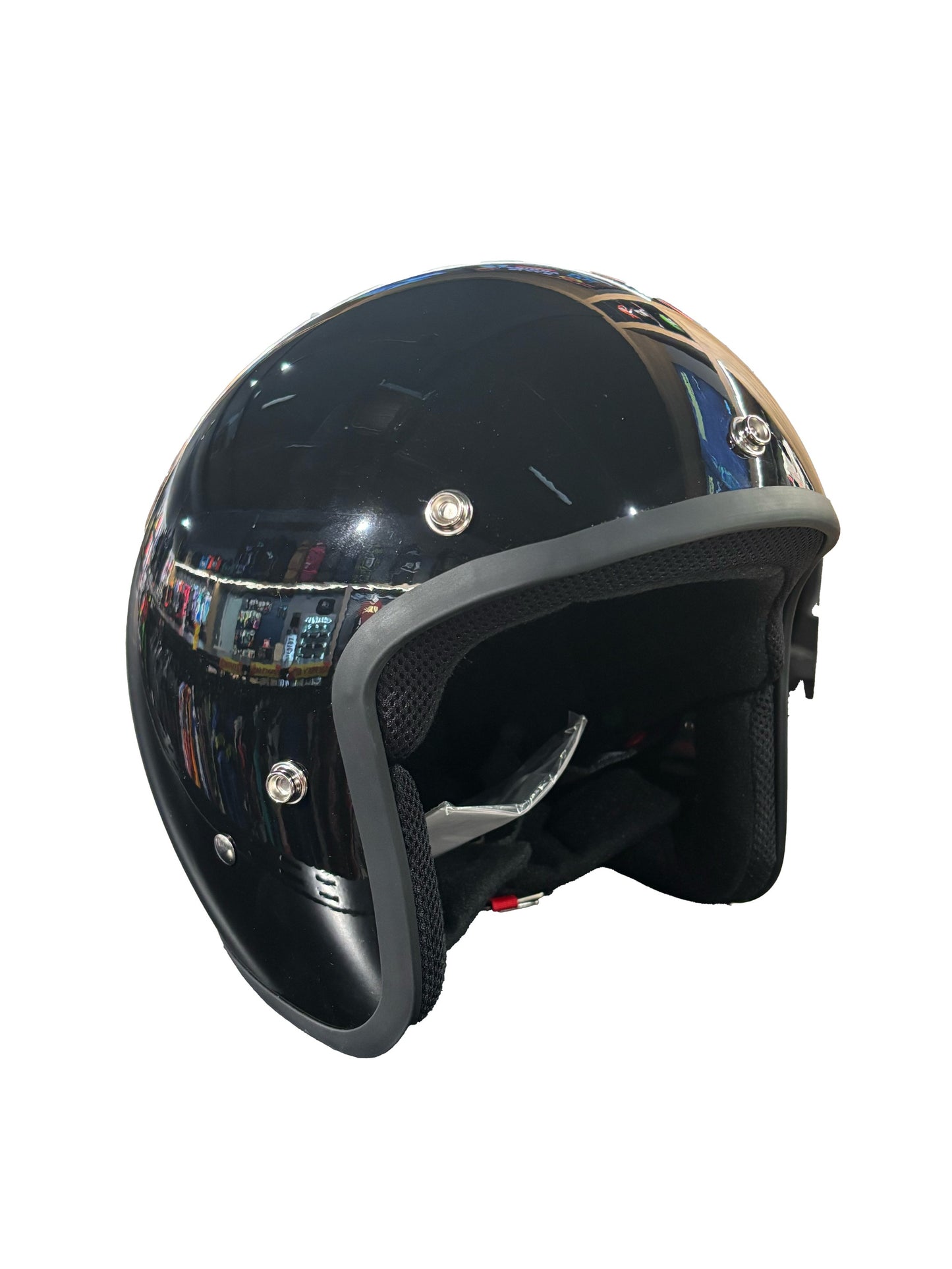 NEX NJ-02 JET HELMET - GLOSS BLACK