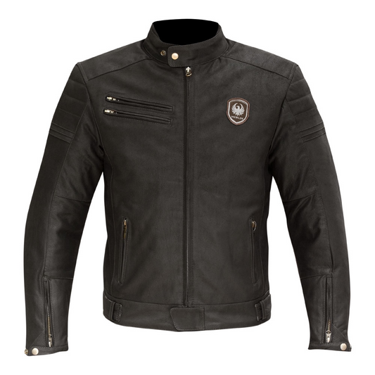 MERLIN ALTON LEATHER JACKET - BROWN