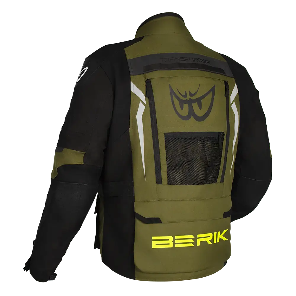 BERIK TRANSFORMER JACKET - BLACK/GREEN