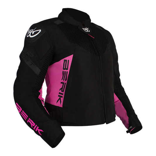 BERIK 4 SEASONS LADIES JACKET - BLACK/PINK