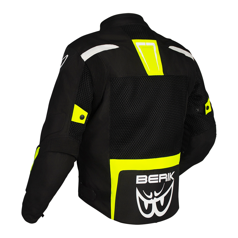 BERIK 4 SEASONS JACKET - BLACK/HI-VIZ