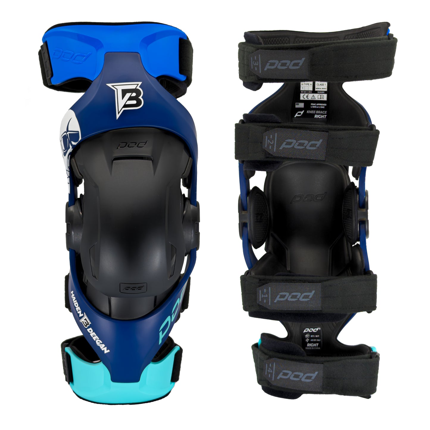 POD K4 2.0 DANGER B BOY HAIDEN DEEGAN L.E. YOUTH KNEE BRACES - PAIR