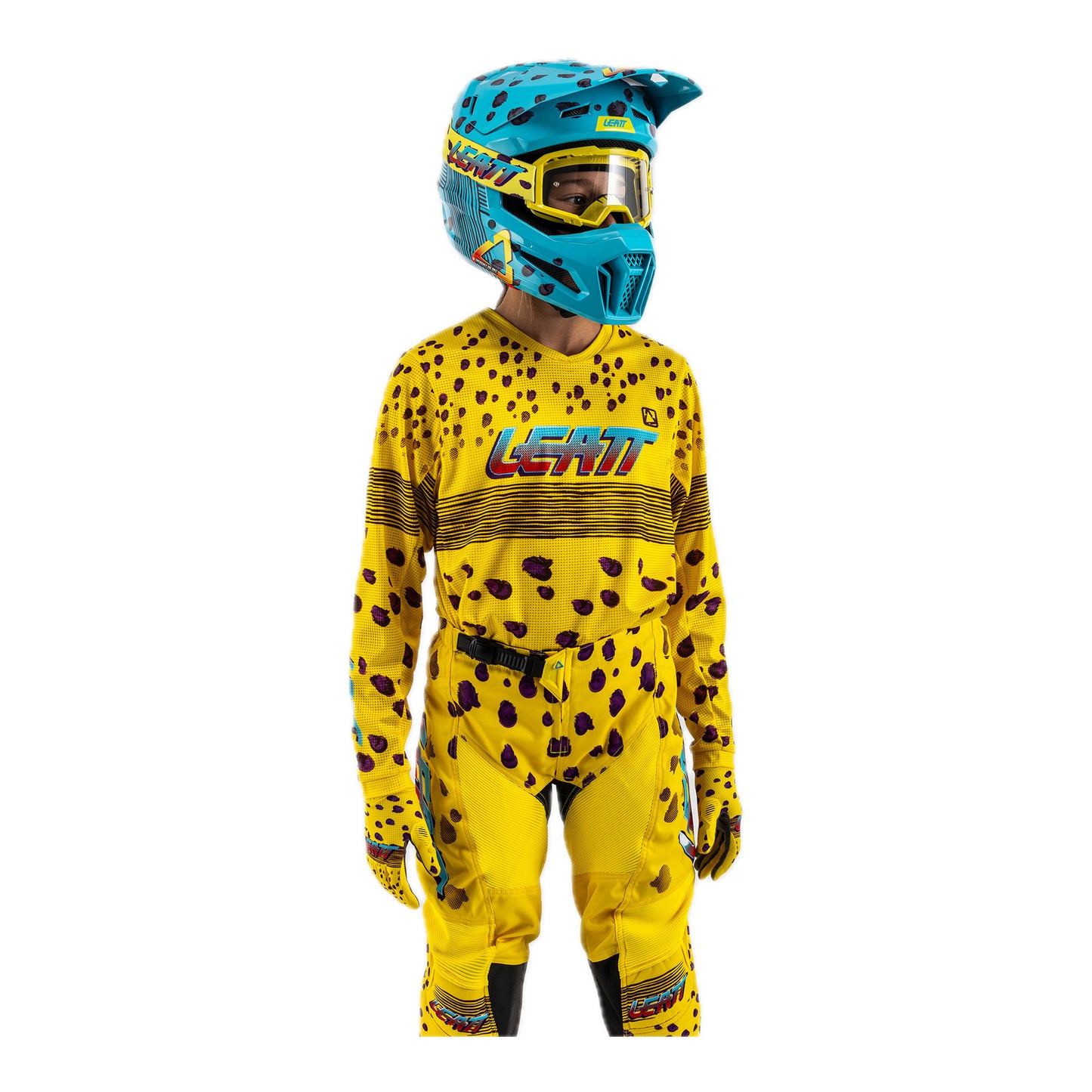 Leatt 2025 3.5 Junior Ride Kit - Cheetah (M/EU130/140cm)