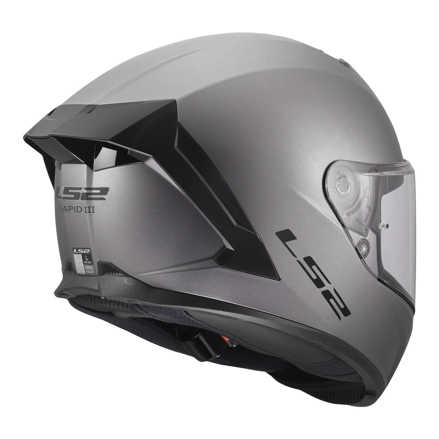 LS2 FF820 Rapid III Solid Helmet – Matte Titanium