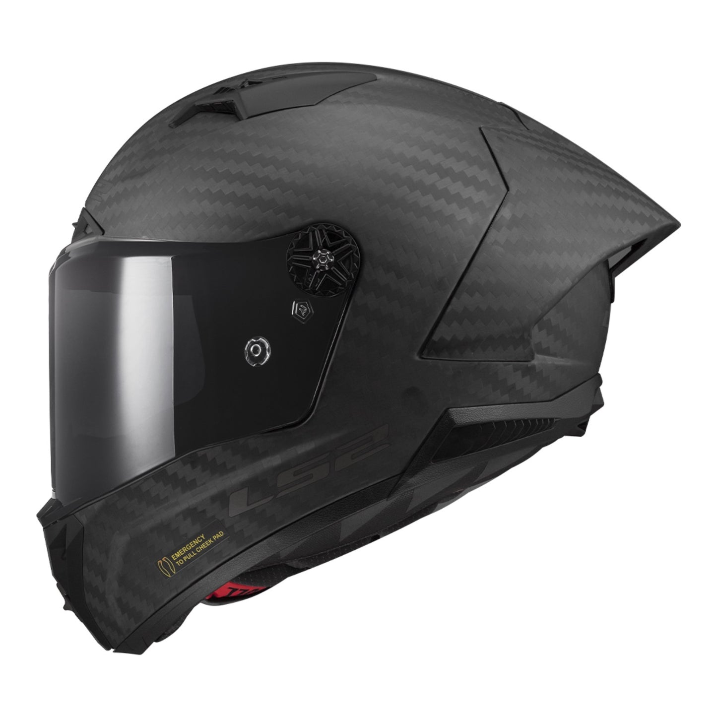 LS2 FF805C THUNDER CARBON GP FIM HELMET - MATTE BLACK