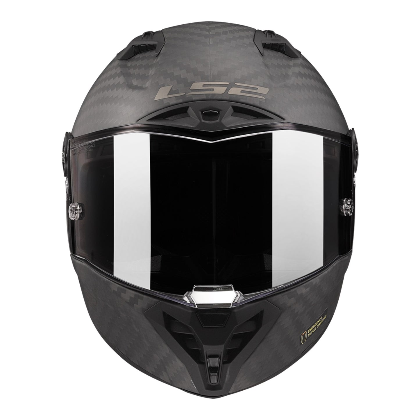 LS2 FF805C THUNDER CARBON GP FIM HELMET - MATTE BLACK
