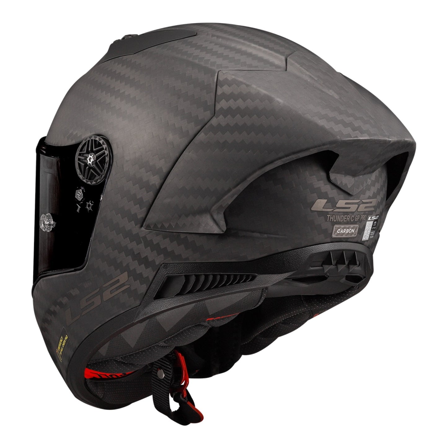 LS2 FF805C THUNDER CARBON GP FIM HELMET - MATTE BLACK