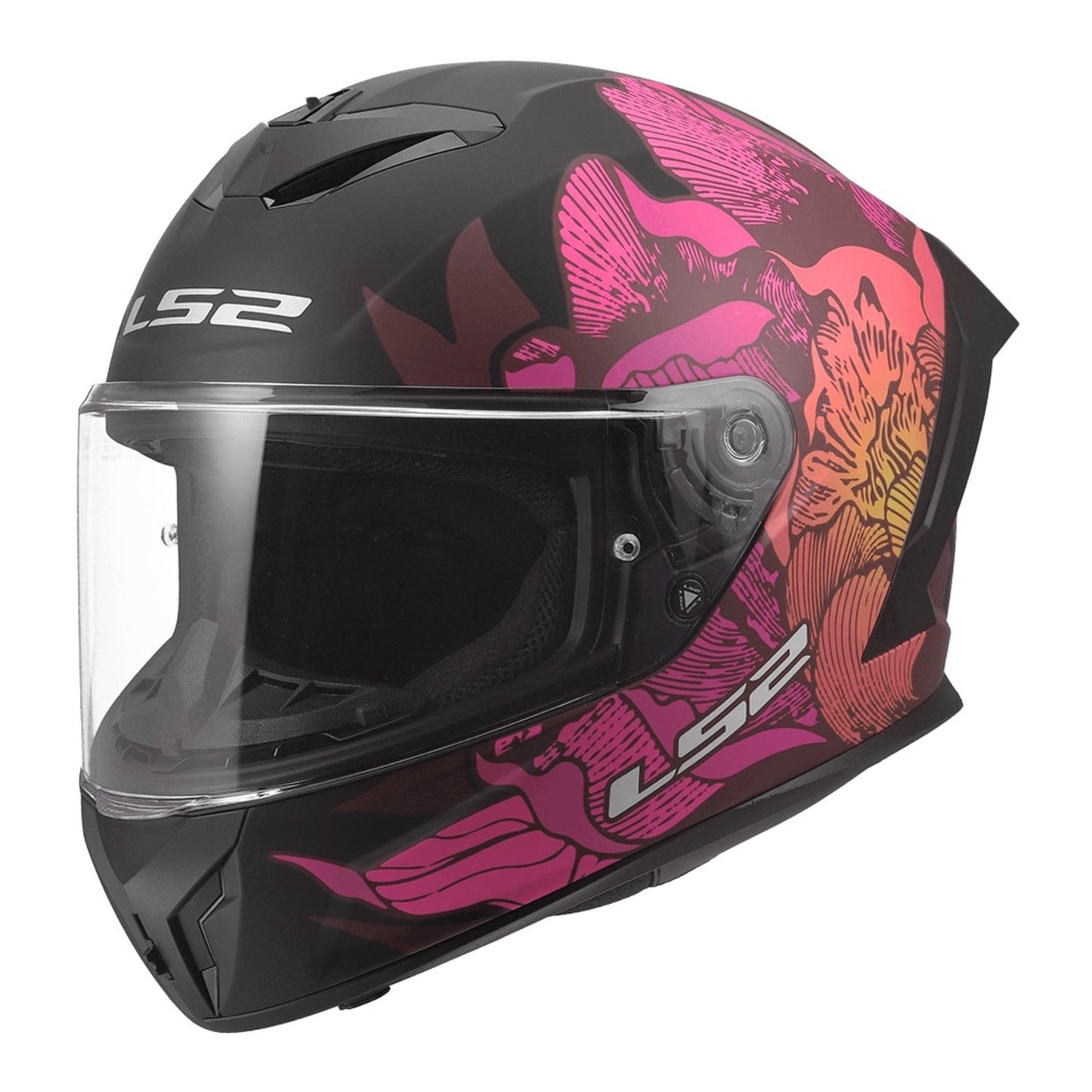 LS2 FF820 Rapid III Poppies II Helmet – Black / Pink