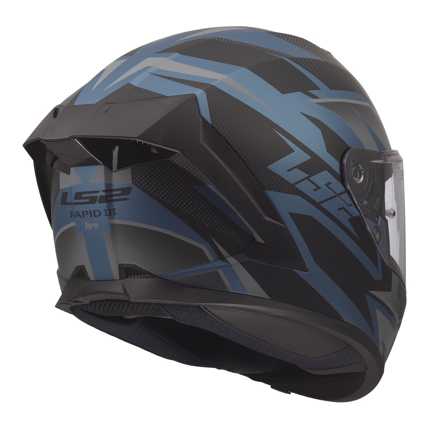 LS2 FF820 Rapid III Xtrem Helmet – Black / Blue / Petrol