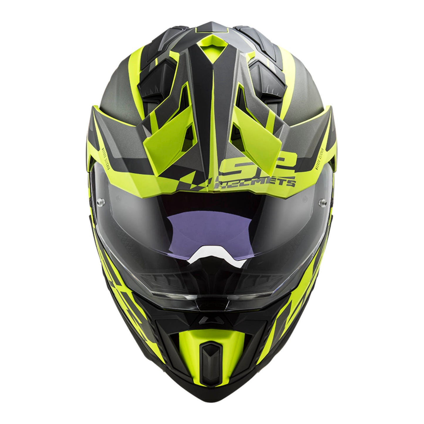 LS2 MX701 EXPLORER ALTER HELMET - MATTE BLACK/HI-VIS YELLOW