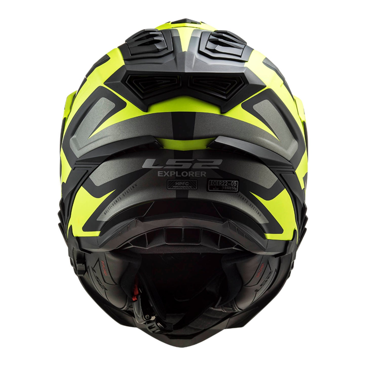 LS2 MX701 EXPLORER ALTER HELMET - MATTE BLACK/HI-VIS YELLOW