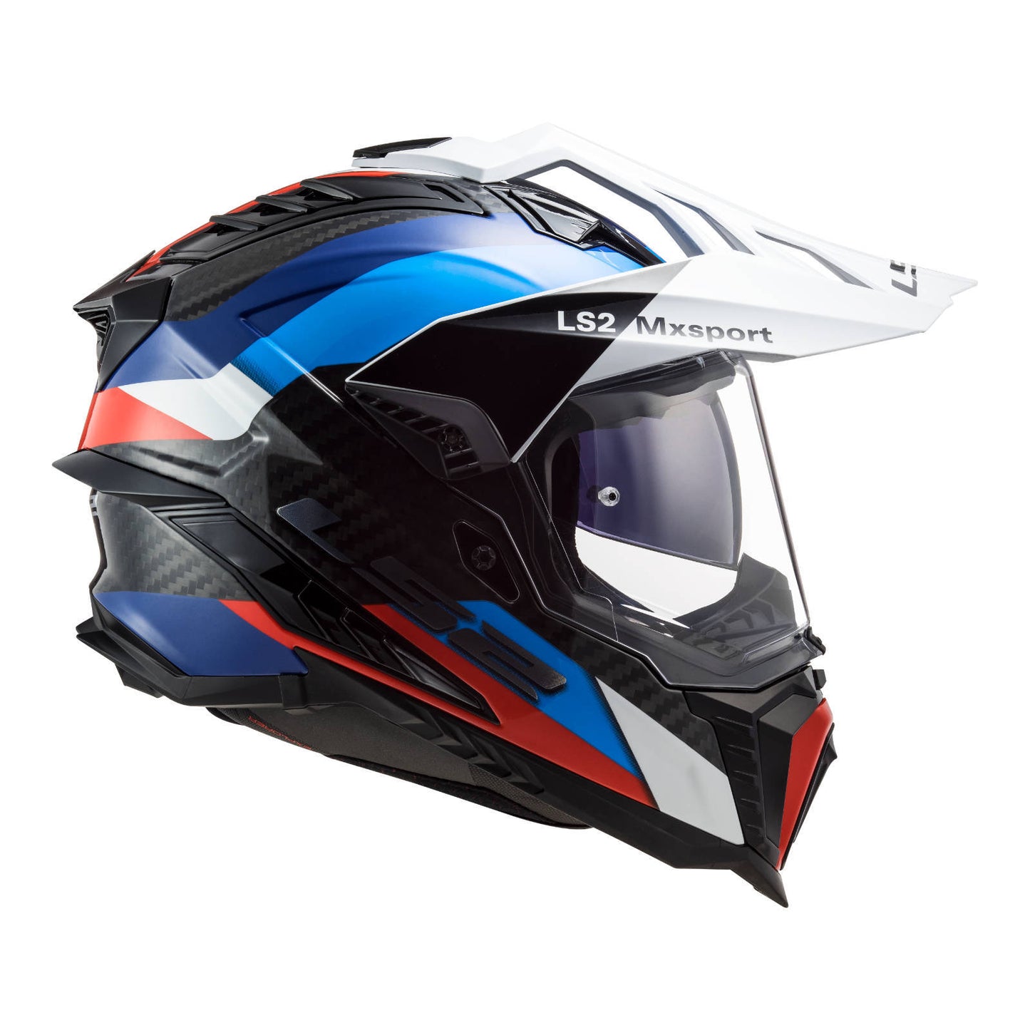 LS2 MX701 EXPLRER CARBON FRONTIER HELMET - BLACK/BLUE
