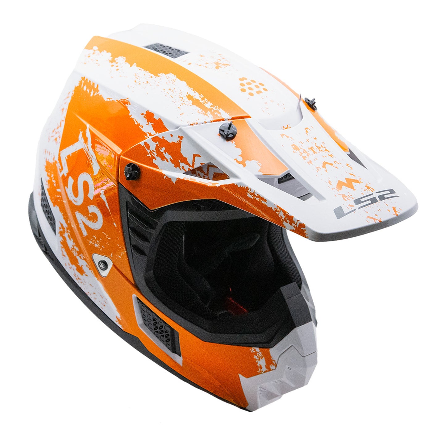LS2 MX706 COZ HYDE HELMET - ORANGE/WHITE