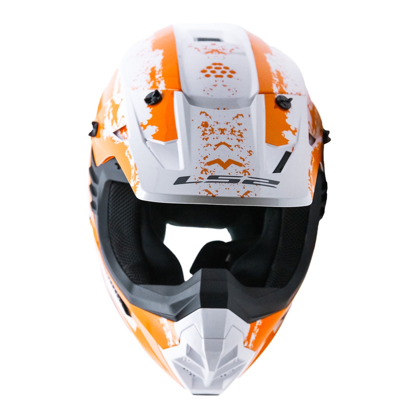 LS2 MX706 COZ HYDE HELMET - ORANGE/WHITE