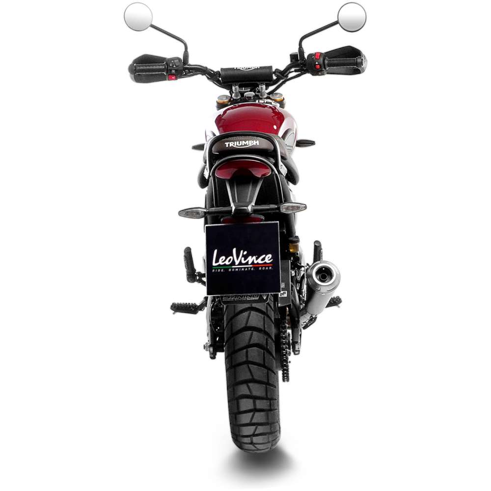 LEOVINCE GP ONE SLIP-ON FOR SPEED 400 / SCRAMBLER 400 \'24 > - STAINLESS BLACK