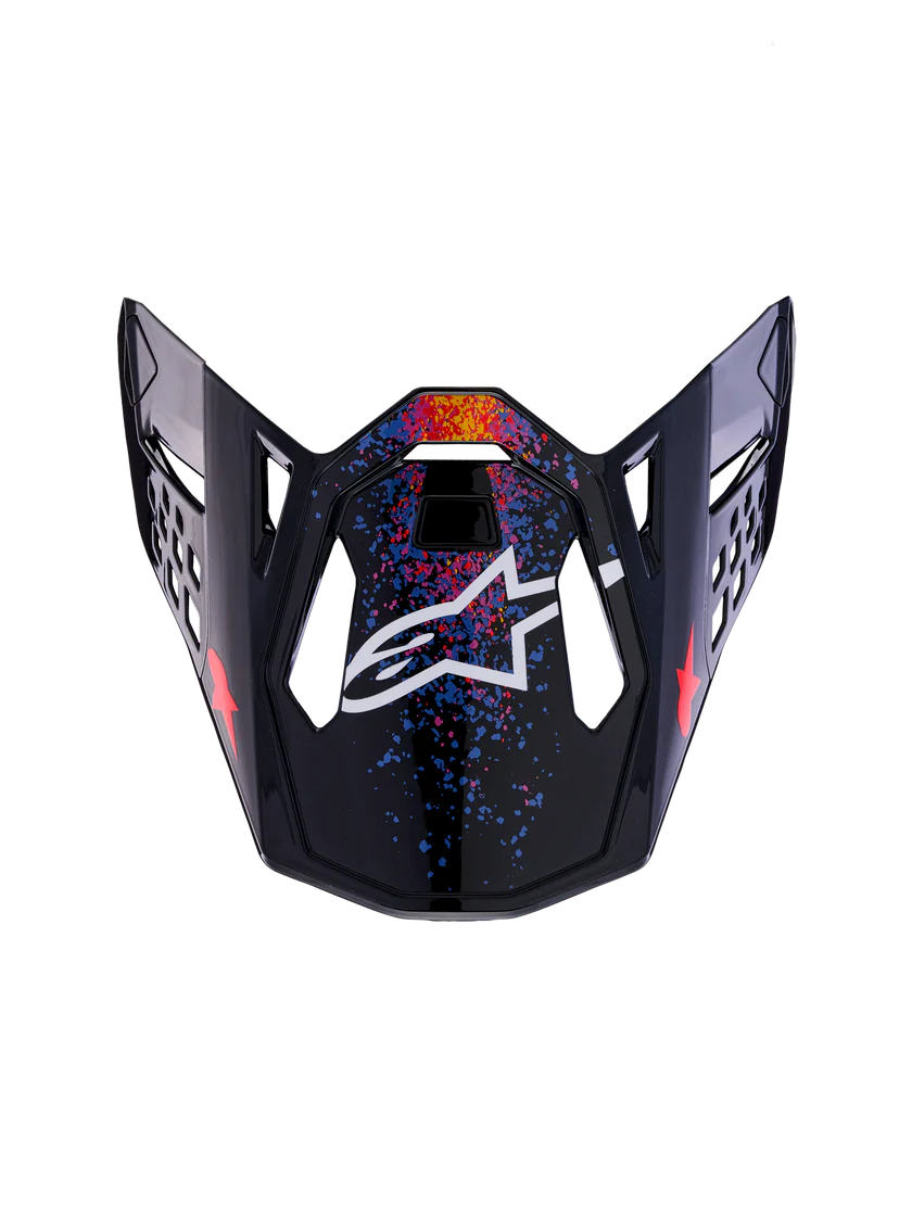 ALPINESTARS SM10 LIMITED EDITION BLACK HOLE VISOR - BLACK BURST - ONE SIZE