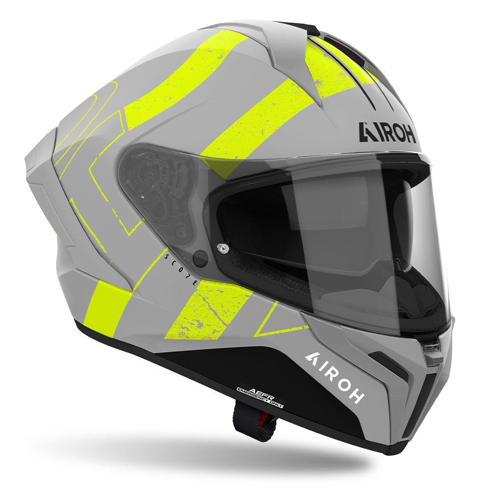 AIROH MATRYX HELMET - SCOPE YELLOW MATT