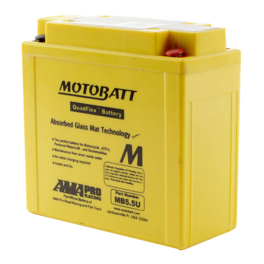 Motobatt Battery Quadflex 12V AGM - MB5.5U  *10