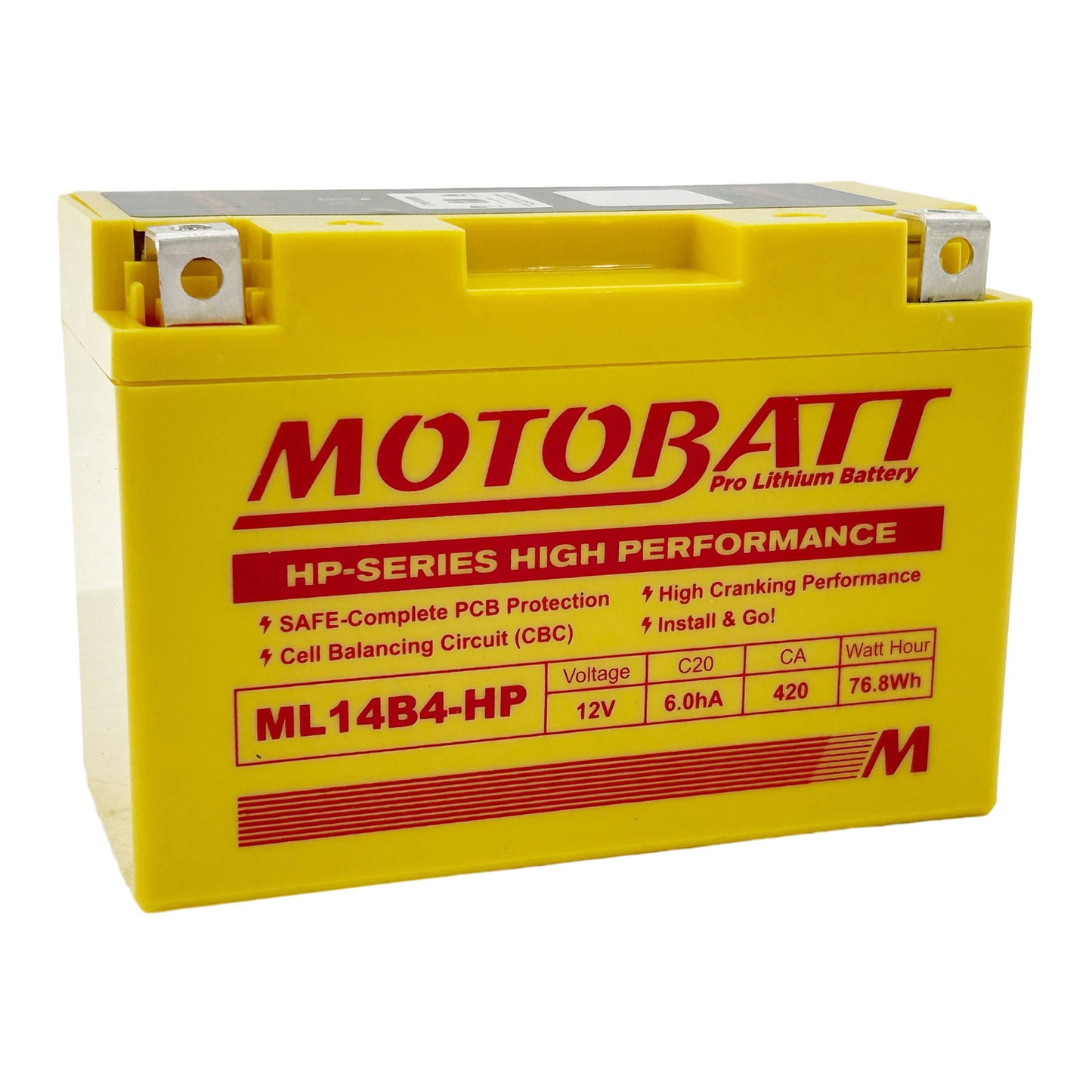 MOTOBATT PRO LITHIUM BATTERY ML14B4-HP *6