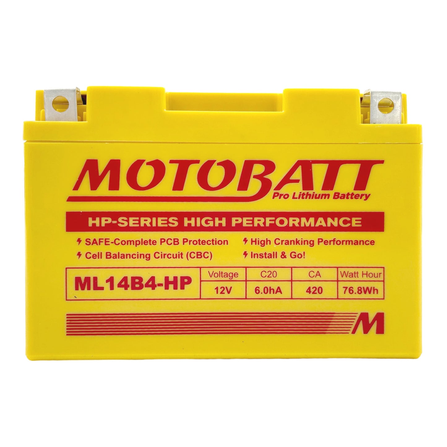 MOTOBATT PRO LITHIUM BATTERY ML14B4-HP *6
