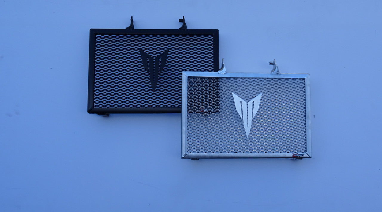 RAD GUARD RADIATOR GUARDS POLISHED ALLOY TRACER 9 GT