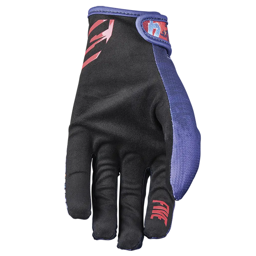 Five MXF 4 Gloves - Demon Midnight / Red - view 2