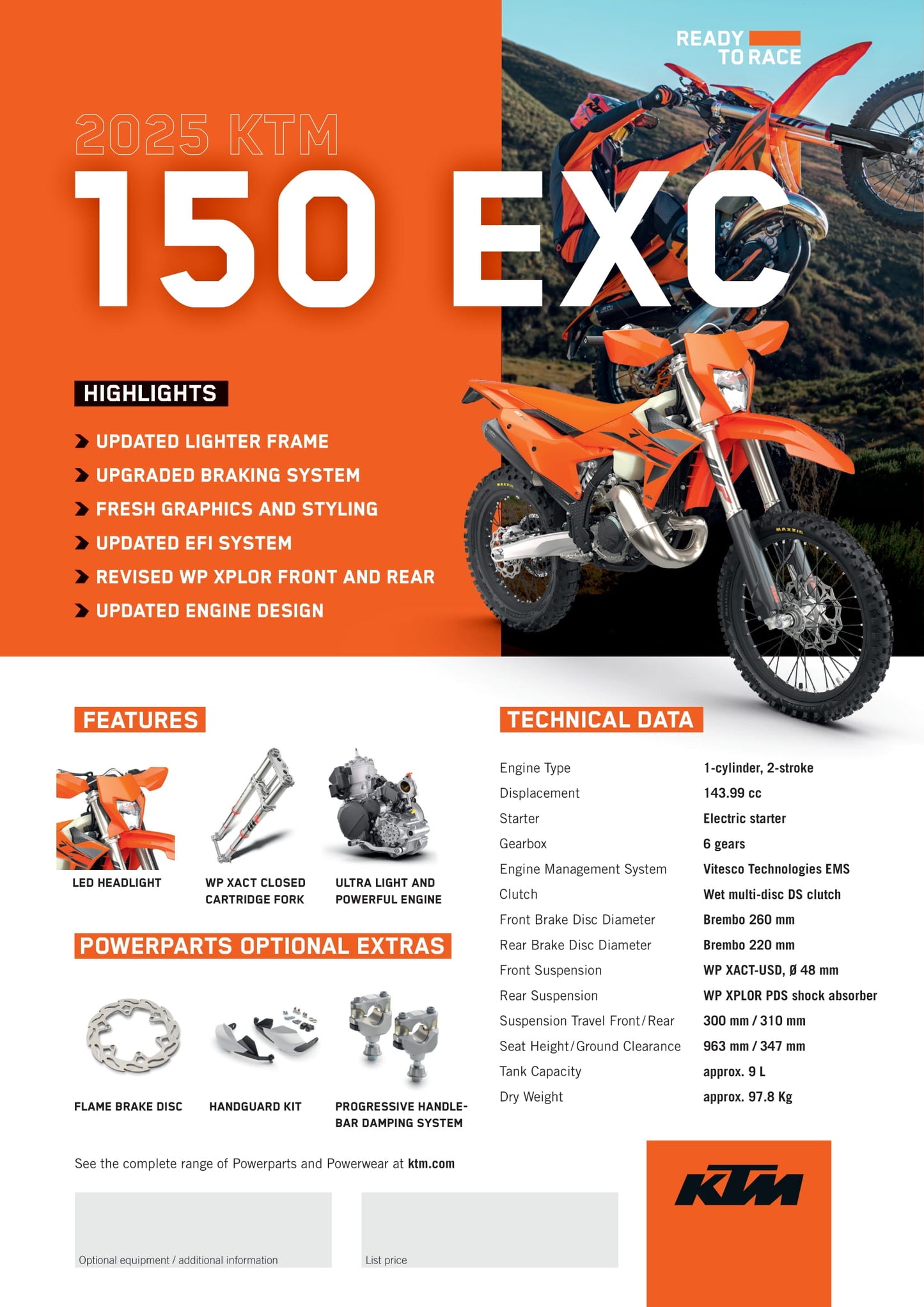 2025 KTM 150 EXC