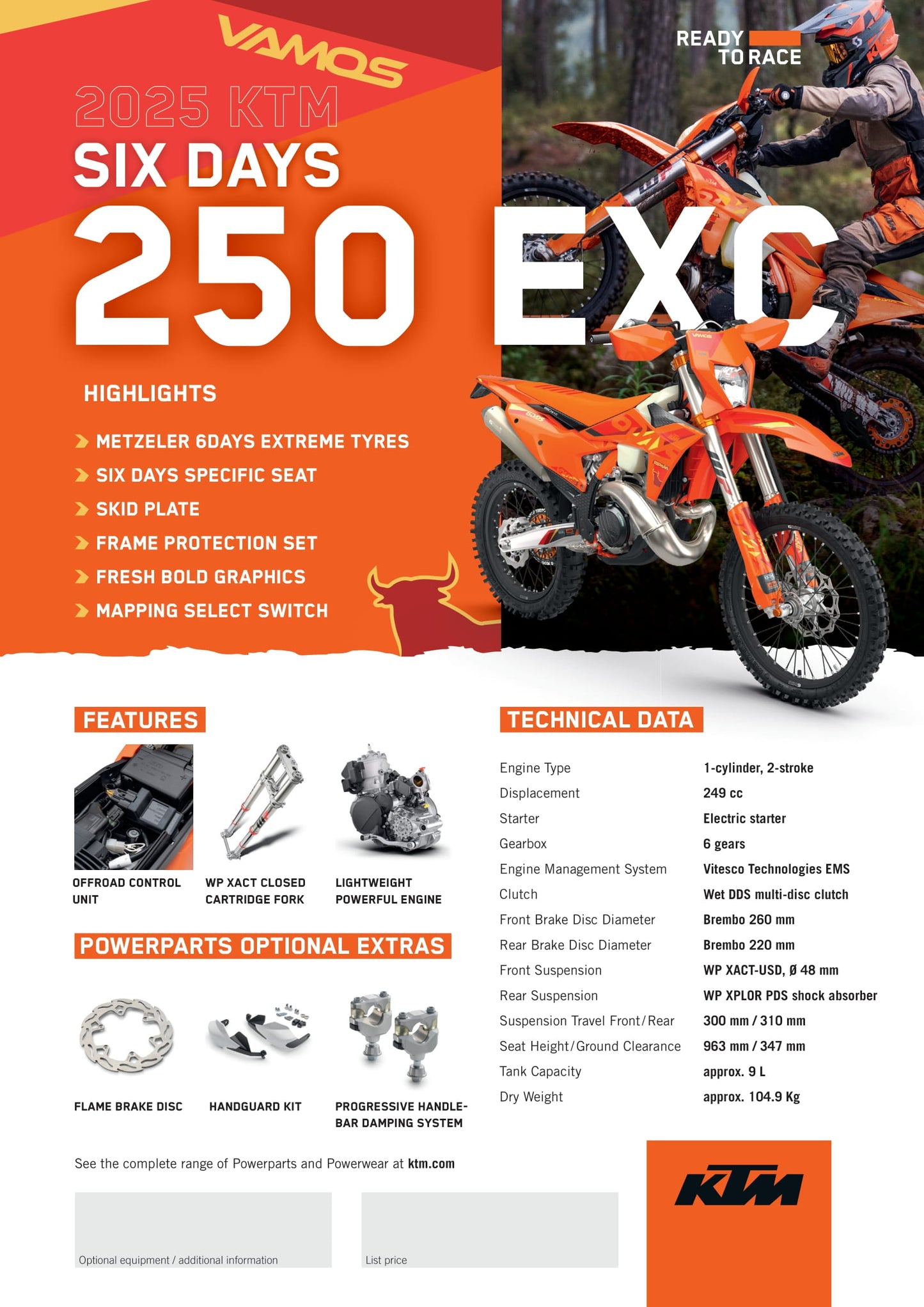 2025 KTM 250 EXC SIX DAYS