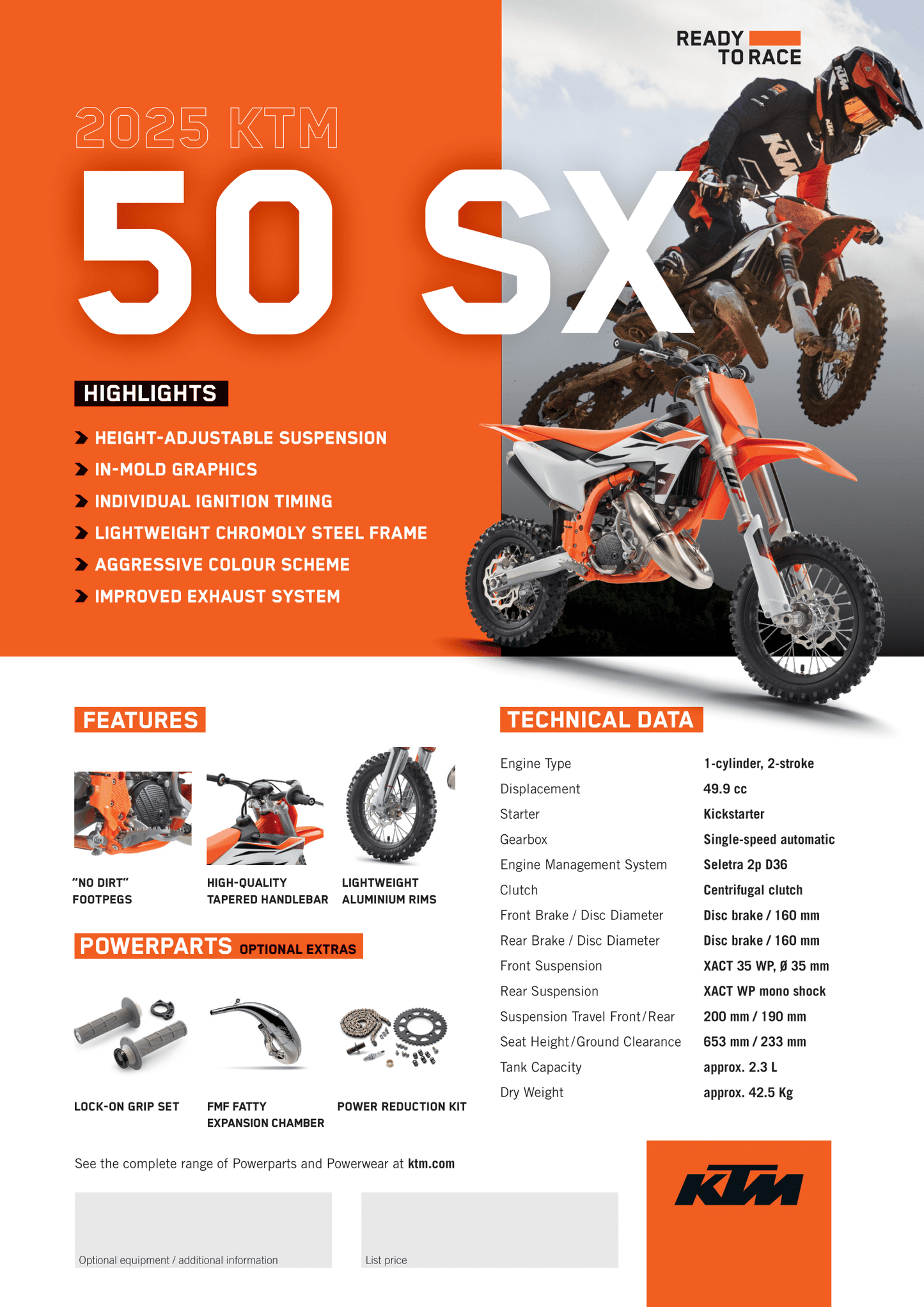 2025 KTM 50 SX