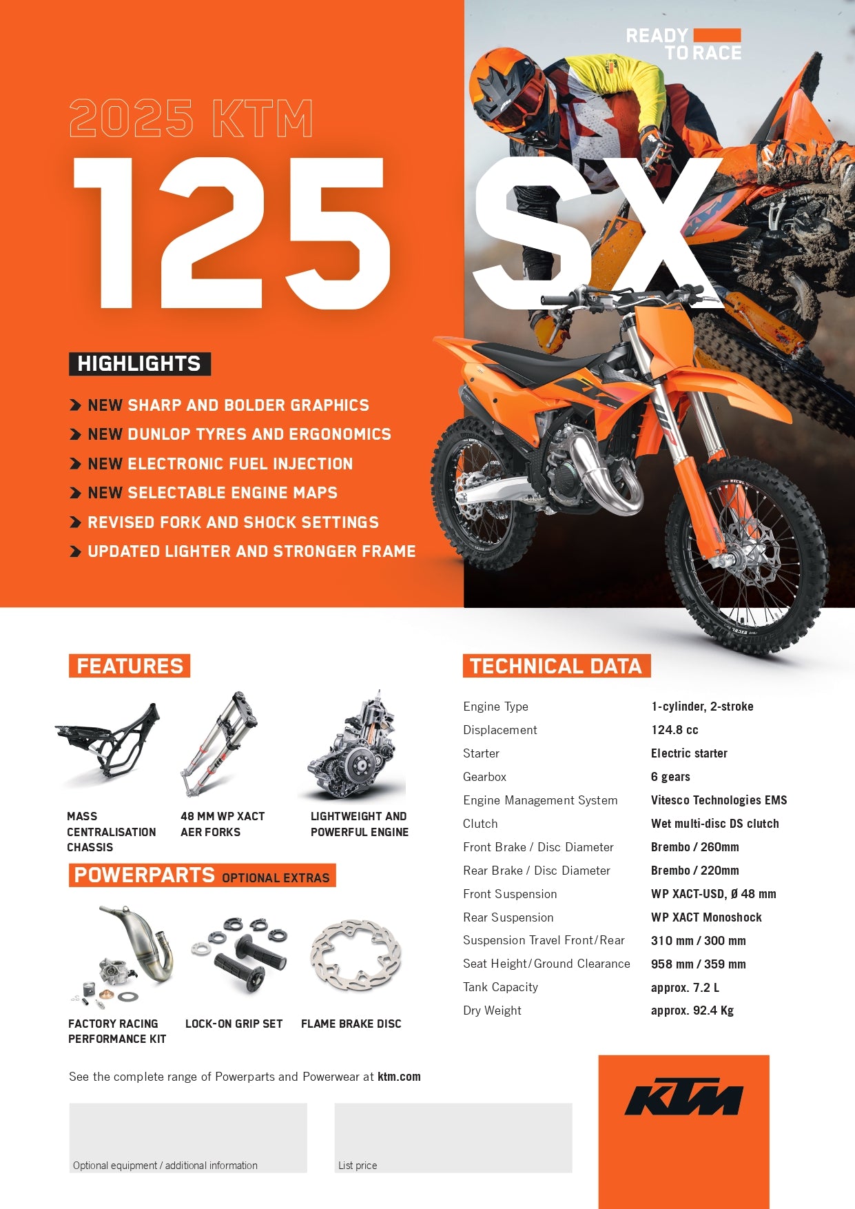 2025 KTM 125 SX
