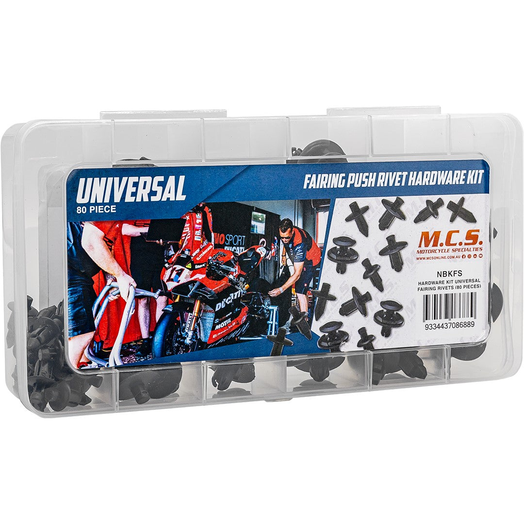 MCS Universal Fairing Push Rivets (80pc) - sold by Cully's Yamaha