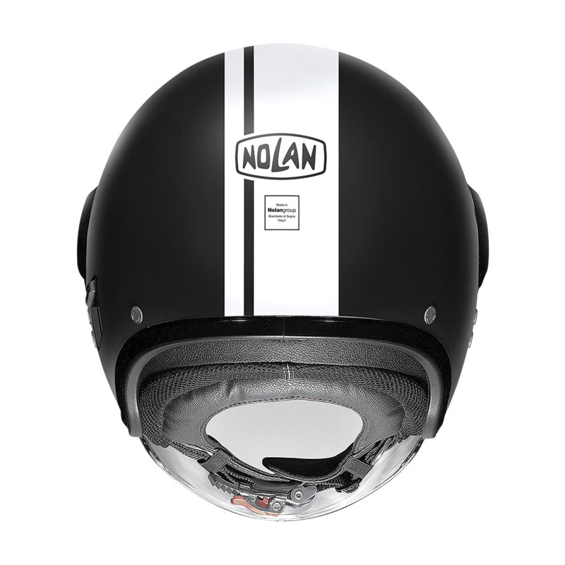 NOLAN N21 VISOR OPEN FACE DOLCE VITA HELMET - FLAT BLACK-WHITE