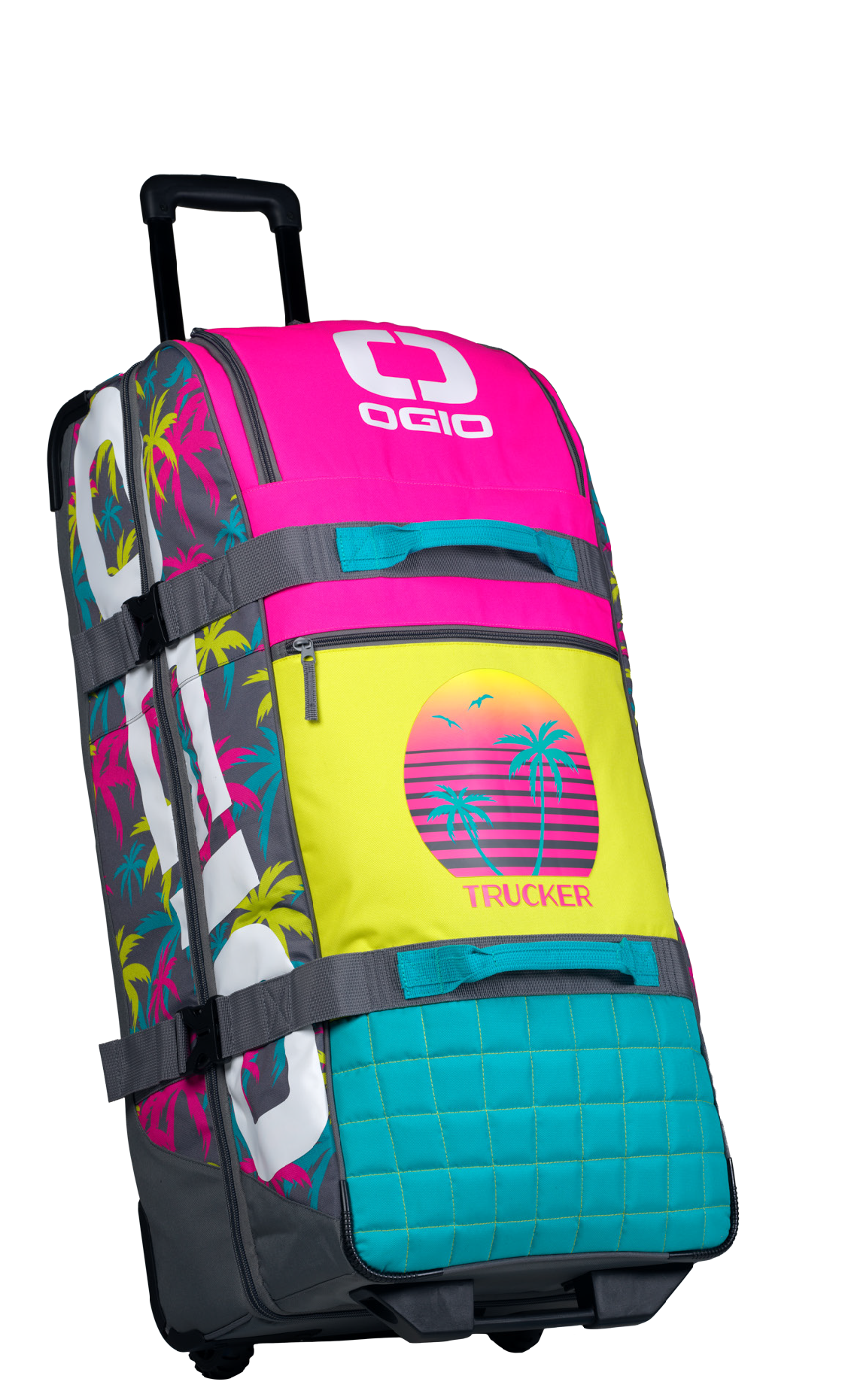 OGIO TRUCKER GEAR BAG - MIAMI VICE AQUA/YELLOW/PINK