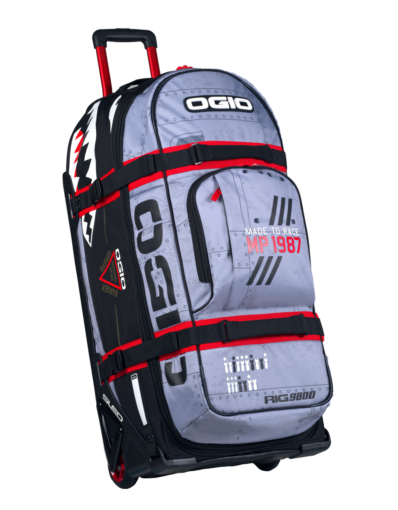 OGIO RIG 9800 (WHEELED) GEAR BAG - SPITFIRE 2 BLUE/RED