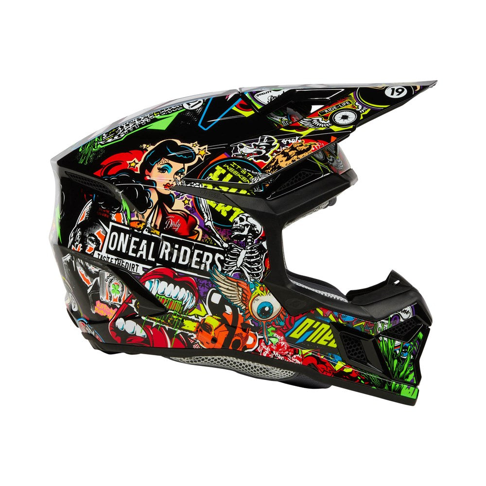 ONEAL 2025 YOUTH 3SRS CRANK HELMET - MATTE MULTI