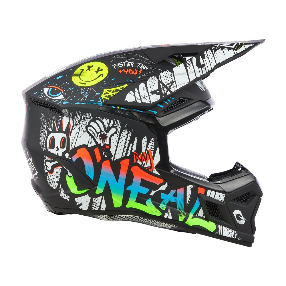 ONEAL 2025 YOUTH 3SRS RANCID HELMET - MULTI