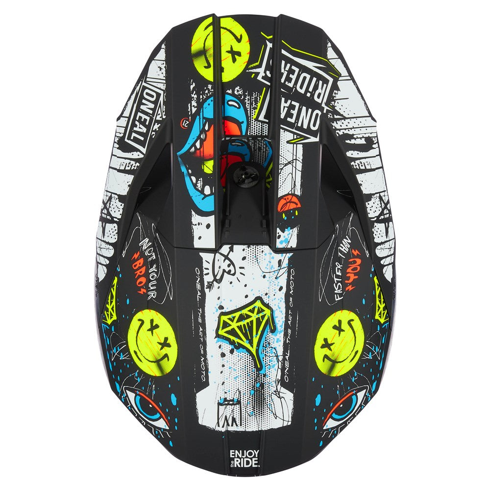 ONEAL 2025 YOUTH 3SRS RANCID HELMET - MULTI