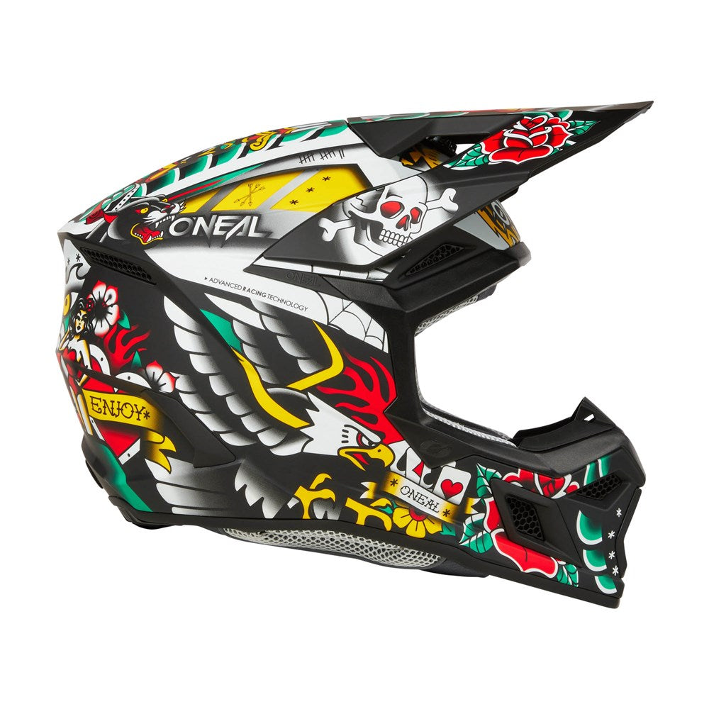 ONEAL 2025 YOUTH 3SRS INKED HELMET - MATTE MULTI