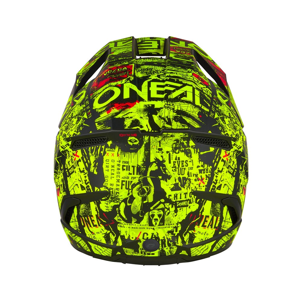 ONEAL 2025 YOUTH 3SRS RACE HELMET - BLACK/NEON YELLOW