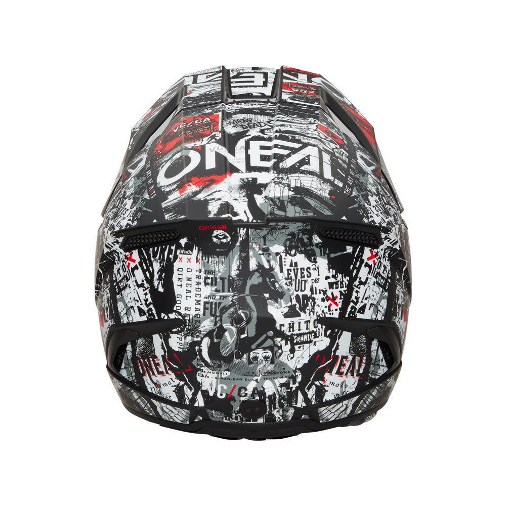 ONEAL 2025 3SRS ATTACK HELMET - MATTE BLACK/WHITE