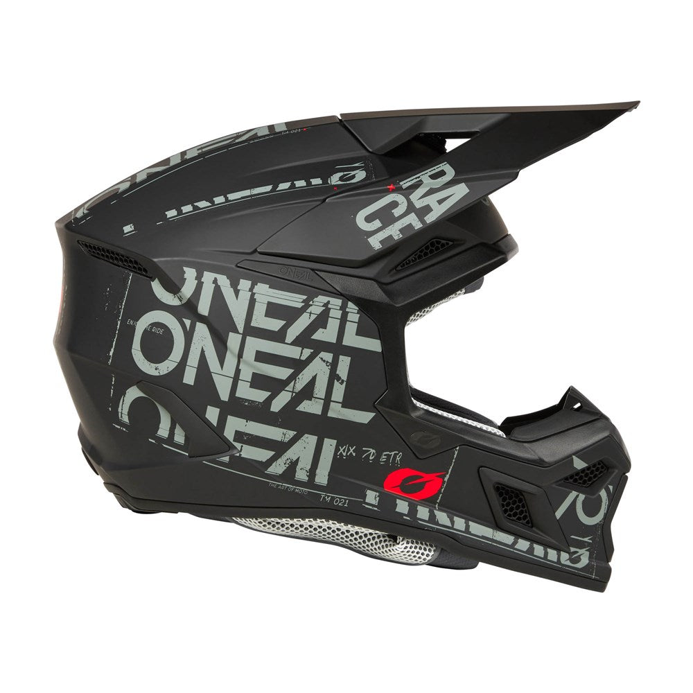 ONEAL 2025 3SRS STATIC HELMET - MATTE BLACK/GREY