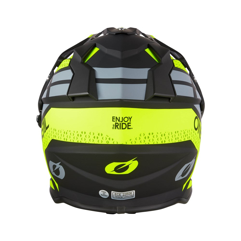 ONEAL SIERRA II R HELMET - MATTE NEON YELLOW/BLACK/GREY