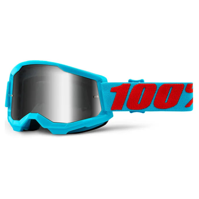 100% Strata 2 Goggles - Summit (Mirror Silver Lens)