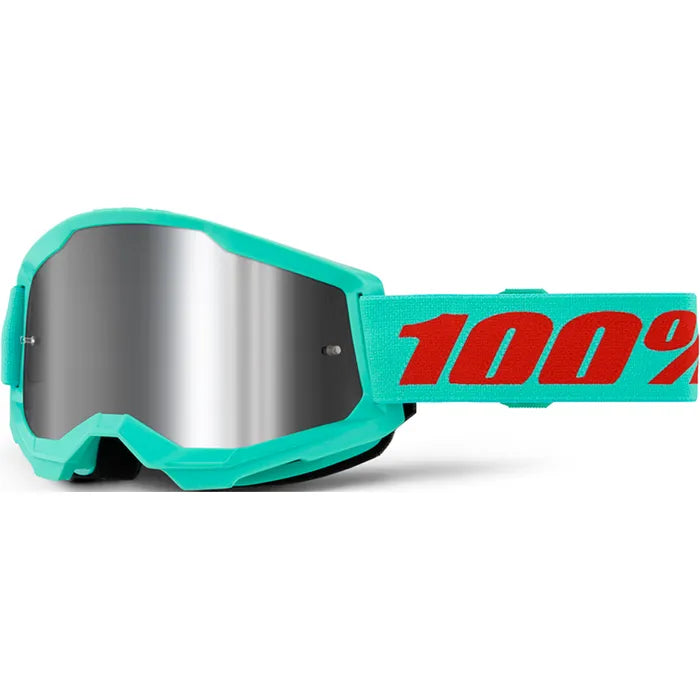 100% Strata 2 Goggles - Maupiti (Mirror Silver Lens)