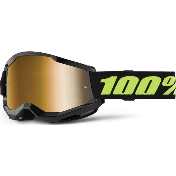 100% Strata 2 Goggles - Solar Eclipse (Mirror Gold Lens)