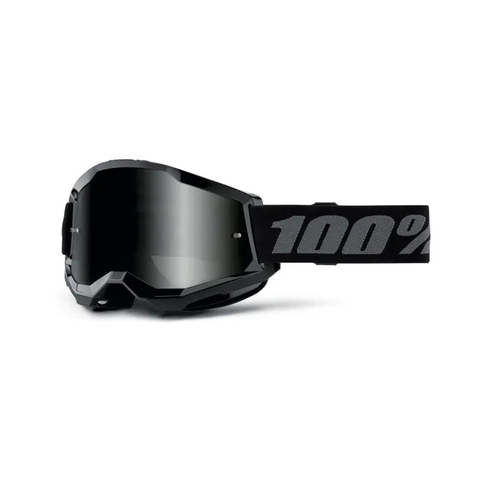 100% Strata 2 Sand Goggles - Black (Smoke Lens)