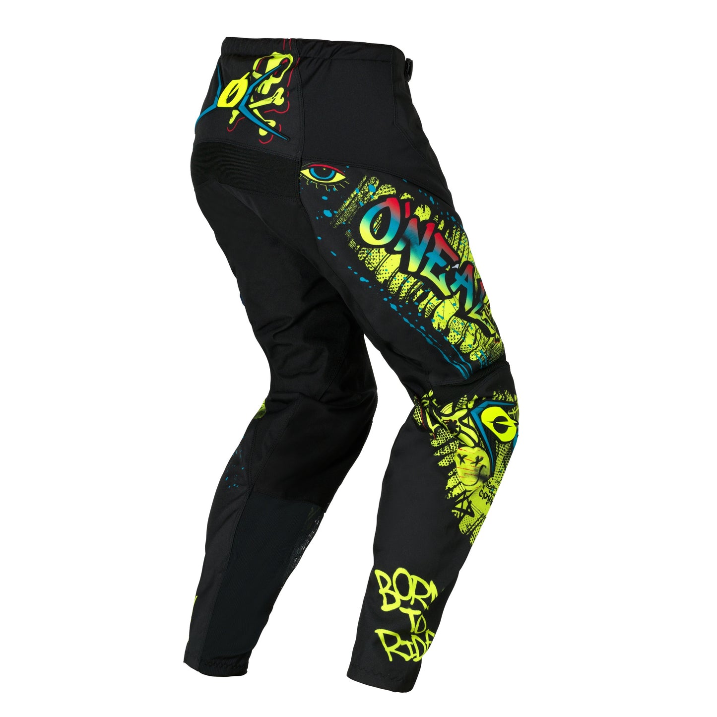 ONEAL 2026 YOUTH ELEMENT RANCID PANTS - BLACK/NEON YELLOW