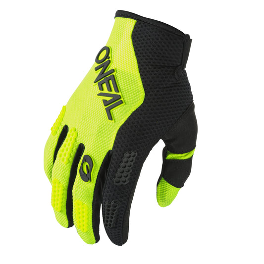 ONEAL 2024 YOUTH ELEMENT RACEWEAR GLOVES - BLACK/NEON YELLOW